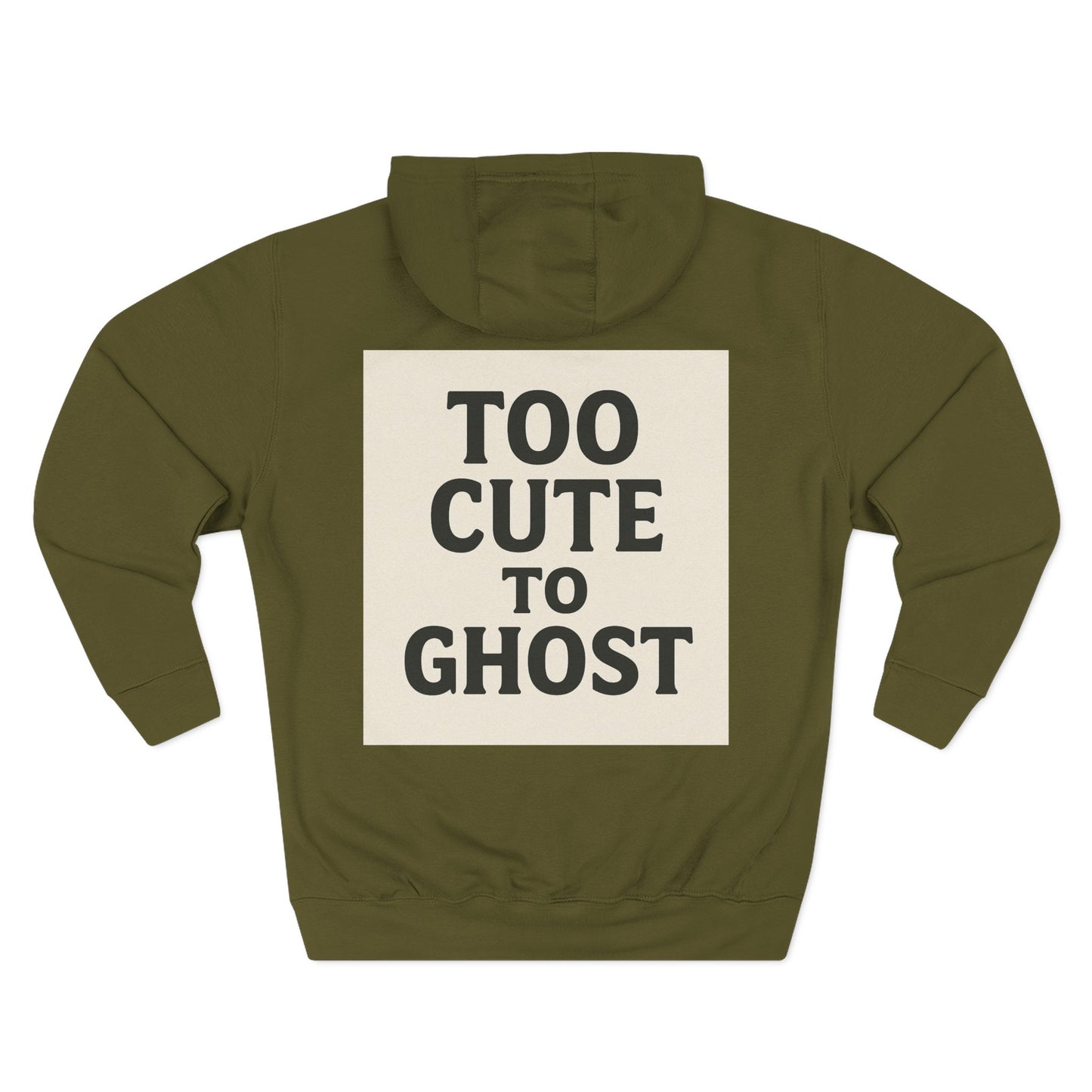 Three-Panel Fleece Hoodie - Sweet Dreams & Too Cute to Ghost, Cozy Hoodie for Fall, Cute Casual Wear, Gift for Halloween, Funny Hoodie