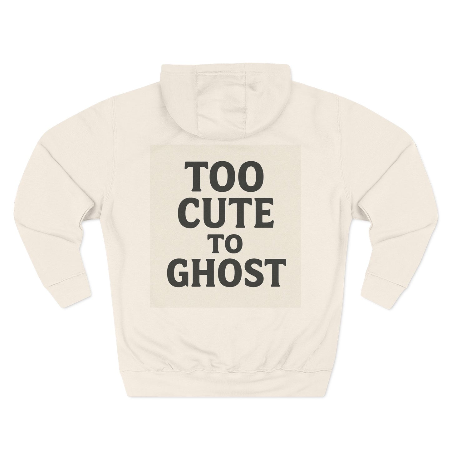 Three-Panel Fleece Hoodie - Sweet Dreams & Too Cute to Ghost, Cozy Hoodie for Fall, Cute Casual Wear, Gift for Halloween, Funny Hoodie