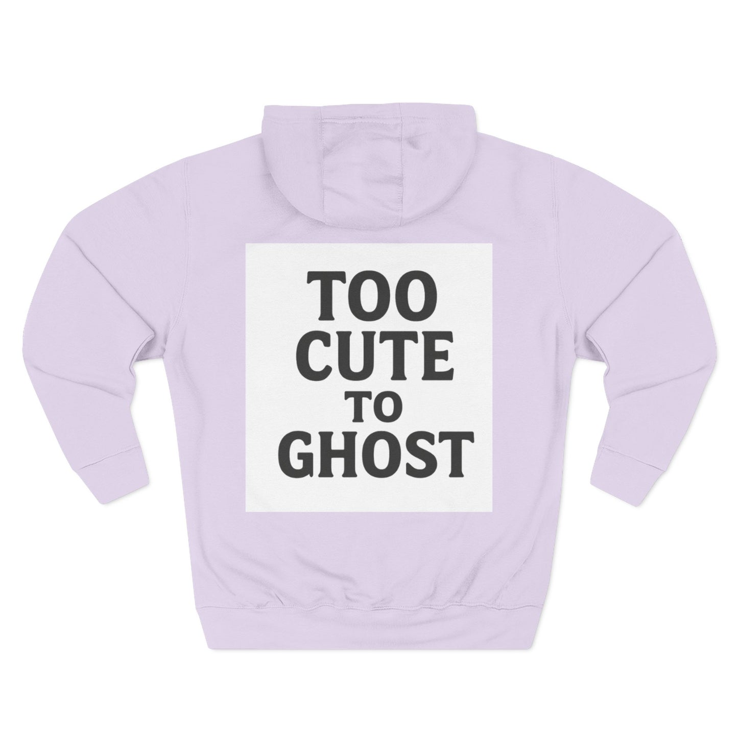 Too Cute to Ghost Fleece Hoodie, Cozy Sweatshirt, Gifts for Her, Halloween Apparel, Casual Outfit, Fun Layering