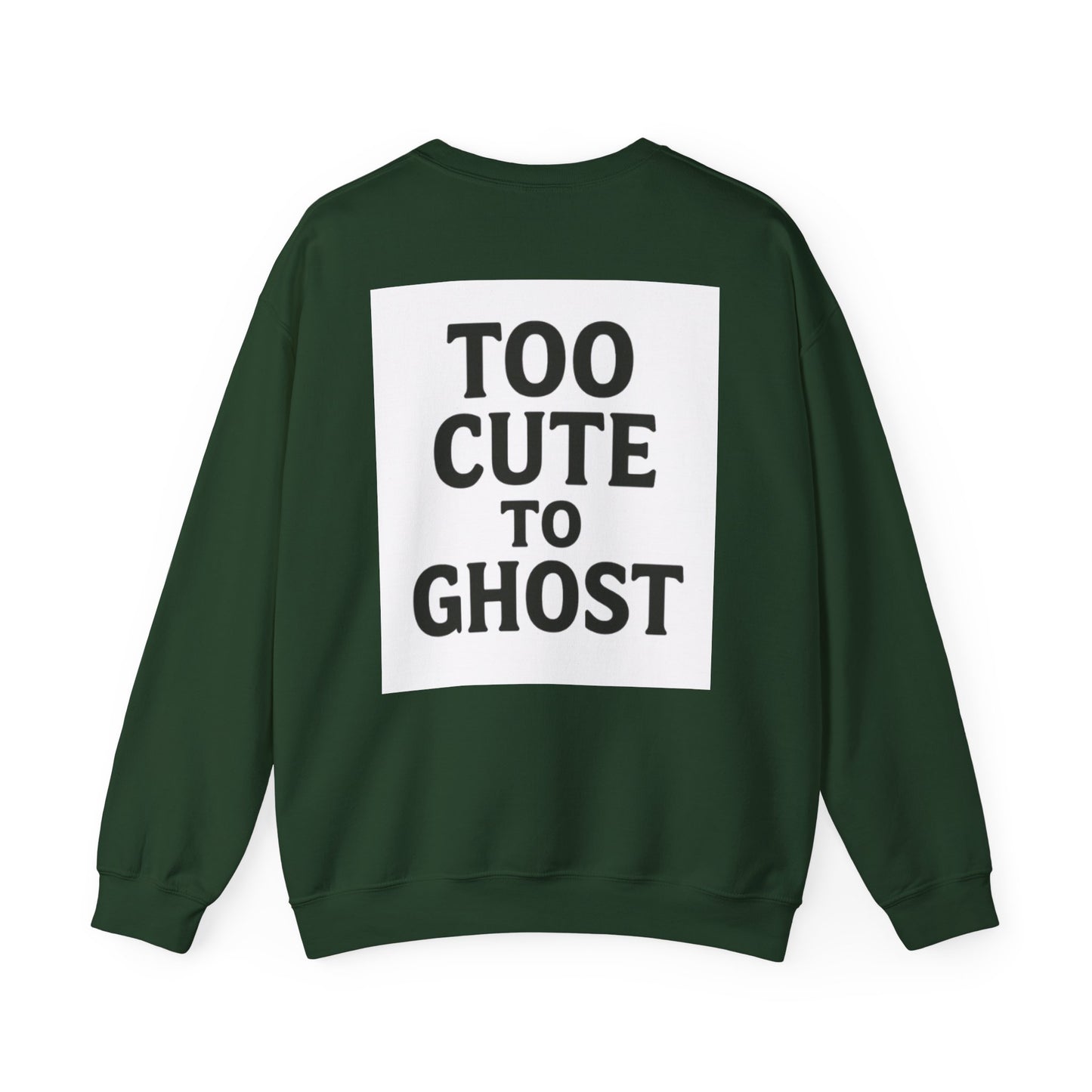 Too Cute to Ghost Sweatshirt | Cozy Unisex Crewneck | Funny Halloween Gift | Casual Fall Fashion | Perfect for Spooky Season
