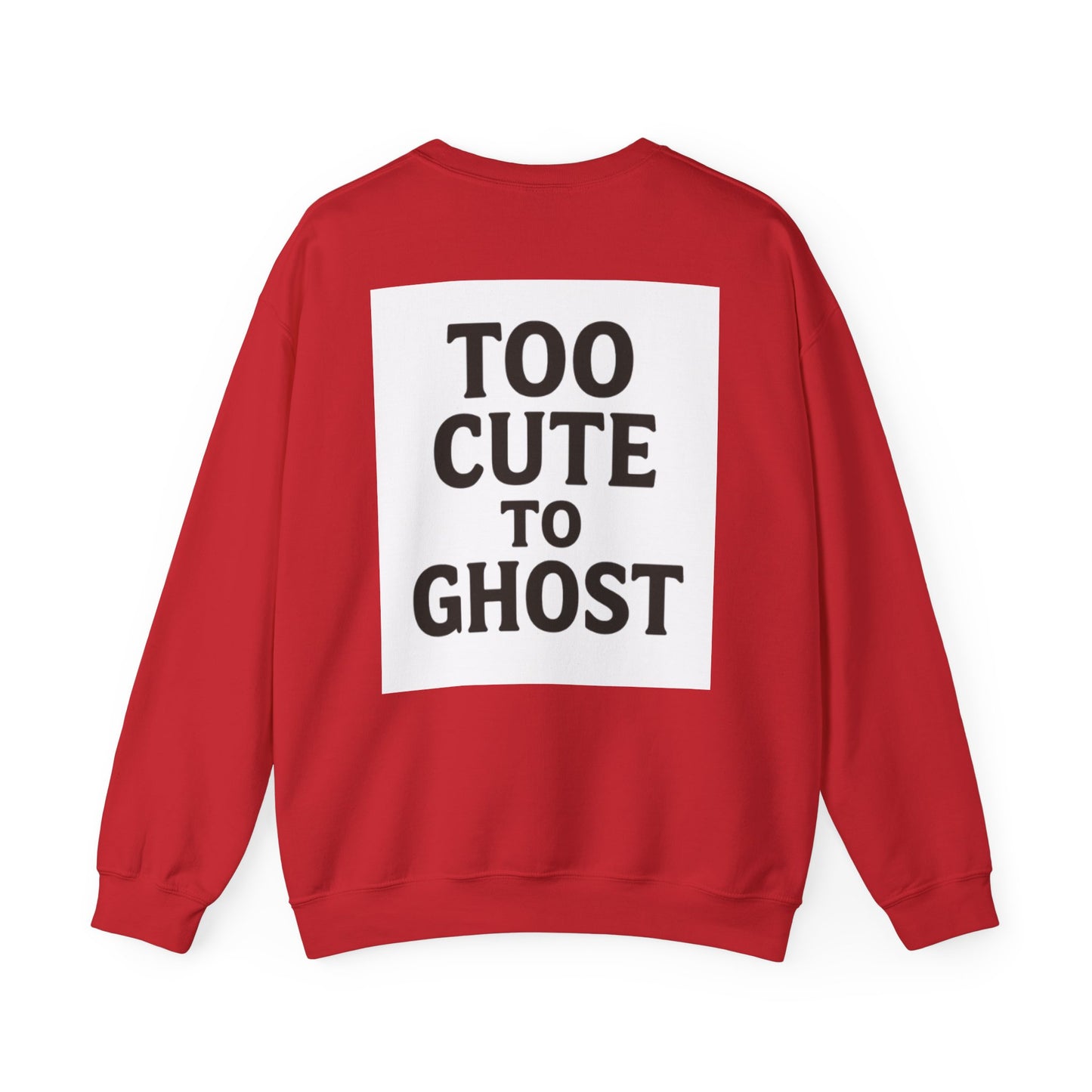 Too Cute to Ghost Sweatshirt | Cozy Unisex Crewneck | Funny Halloween Gift | Casual Fall Fashion | Perfect for Spooky Season