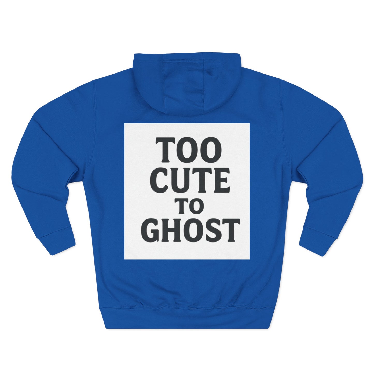 Too Cute to Ghost Fleece Hoodie, Cozy Sweatshirt, Gifts for Her, Halloween Apparel, Casual Outfit, Fun Layering