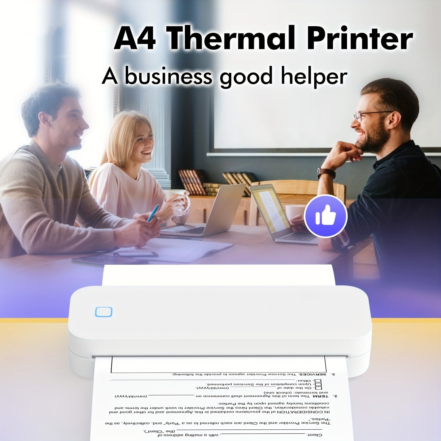 Orexy™ Wireless Inkless portable Thermal Printer. Compatible with Iphone & Laptop