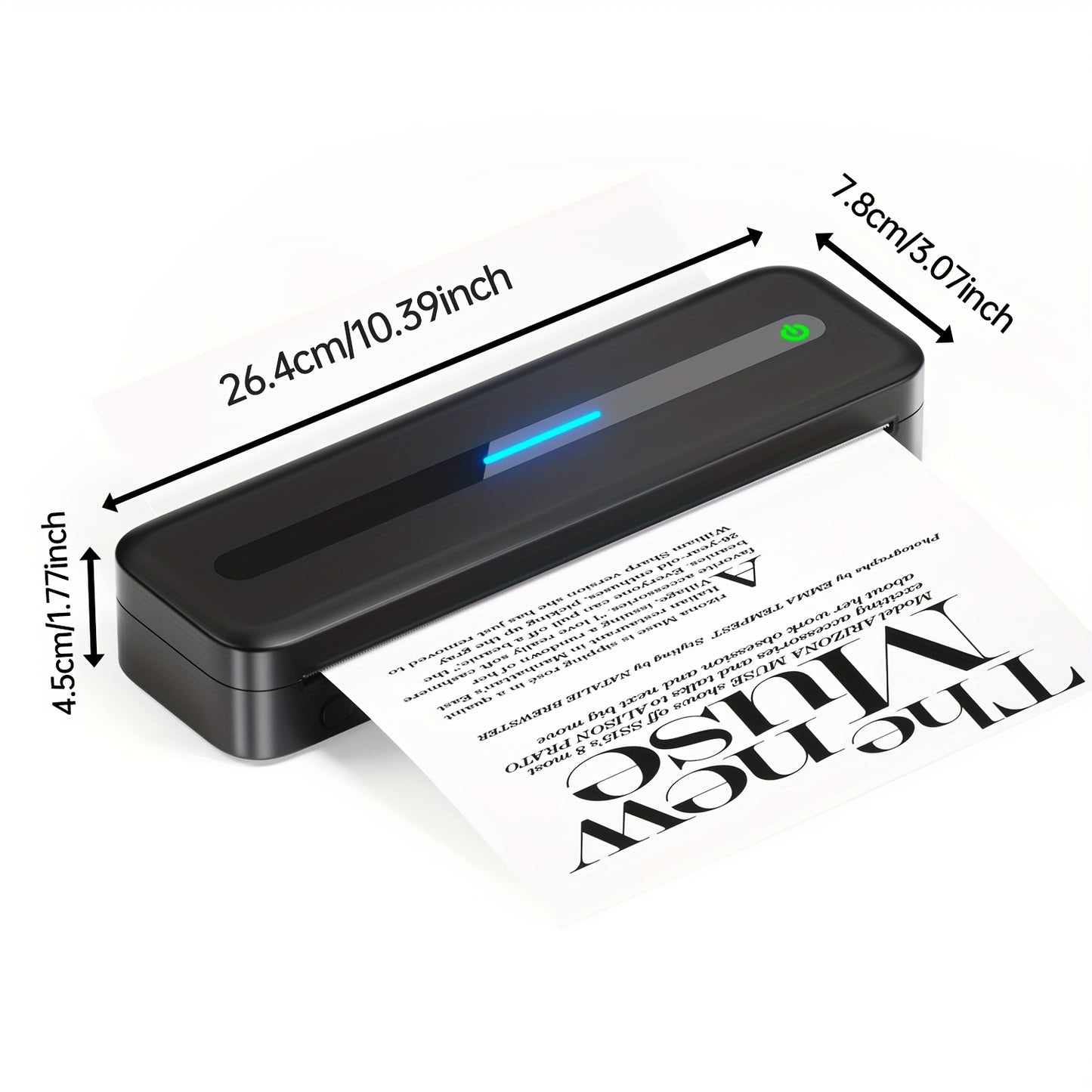 Orexy™ Wireless Inkless portable Thermal Printer. Compatible with Iphone & Laptop