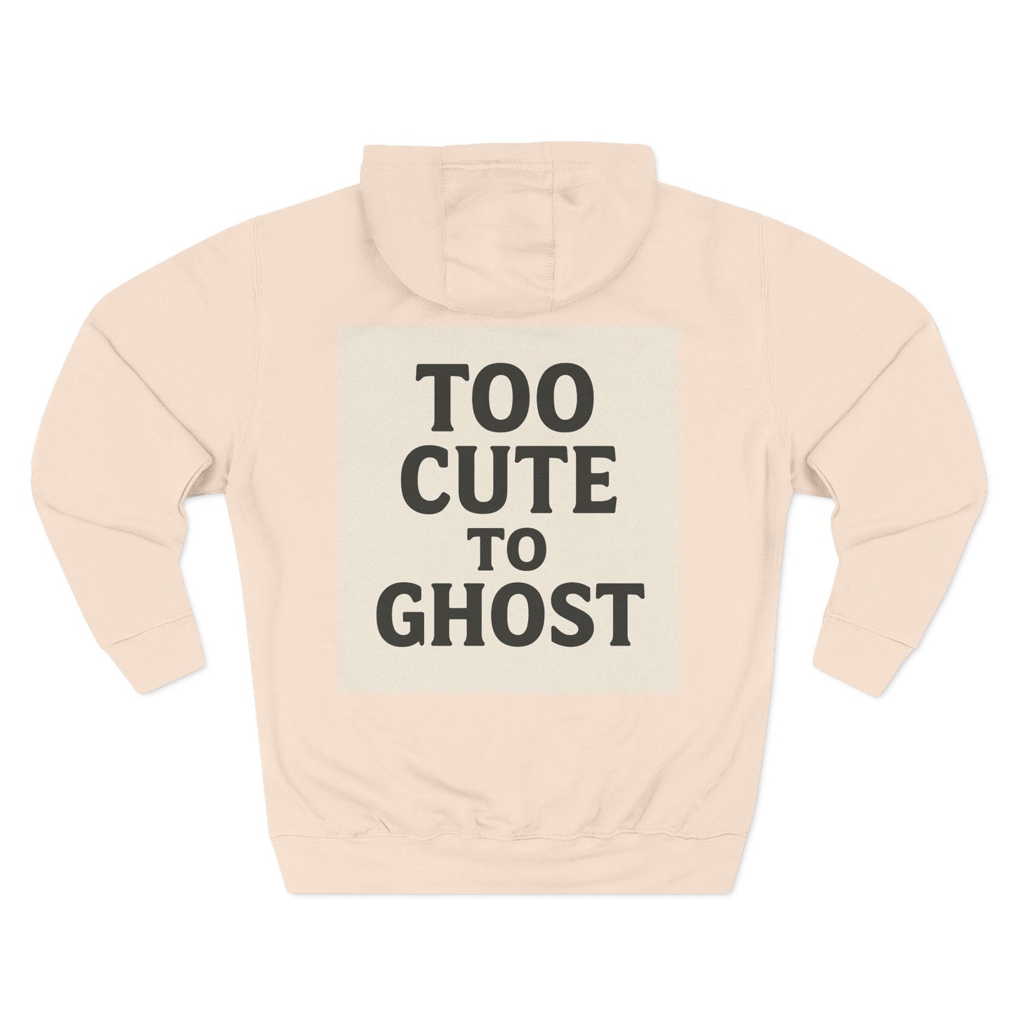 Three-Panel Fleece Hoodie - Sweet Dreams & Too Cute to Ghost, Cozy Hoodie for Fall, Cute Casual Wear, Gift for Halloween, Funny Hoodie