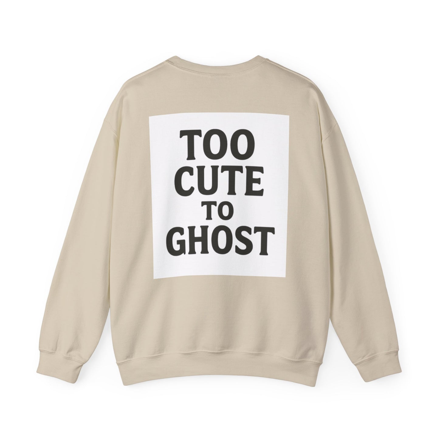 Too Cute to Ghost Sweatshirt | Cozy Unisex Crewneck | Funny Halloween Gift | Casual Fall Fashion | Perfect for Spooky Season
