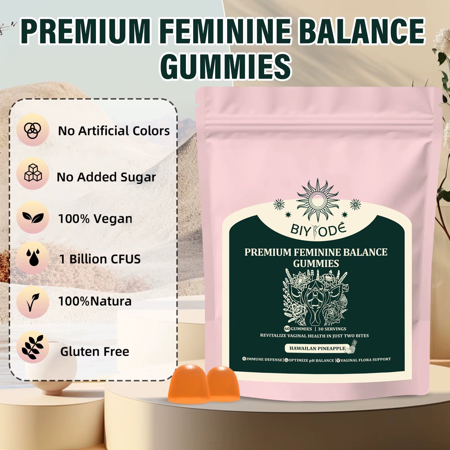Elite Feminine Balance Gummies-The Highest rated Premium  Formula.
