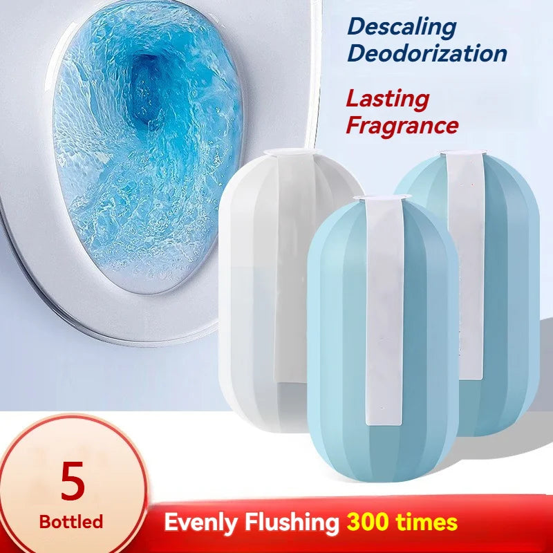 5-Pack Automatic Toilet Bowl Cleaner – Modern Design & Lasting Freshness