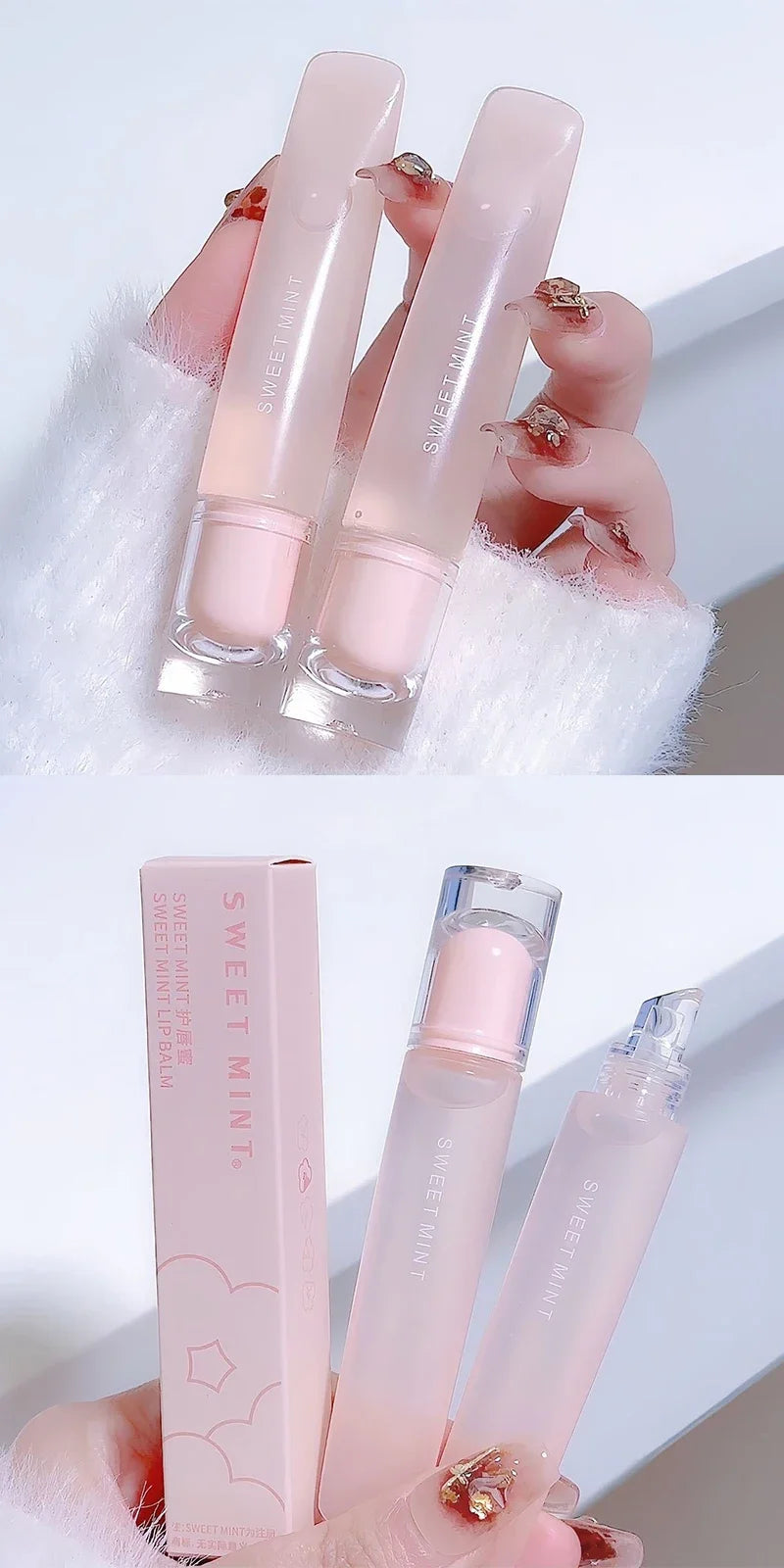 Jelly Lip Gloss Long Lasting Mirror Water Lip Glaze Colored Moisturizing Lipstick Crystal Shiny Lip Tint Korean Lips Care Makeup