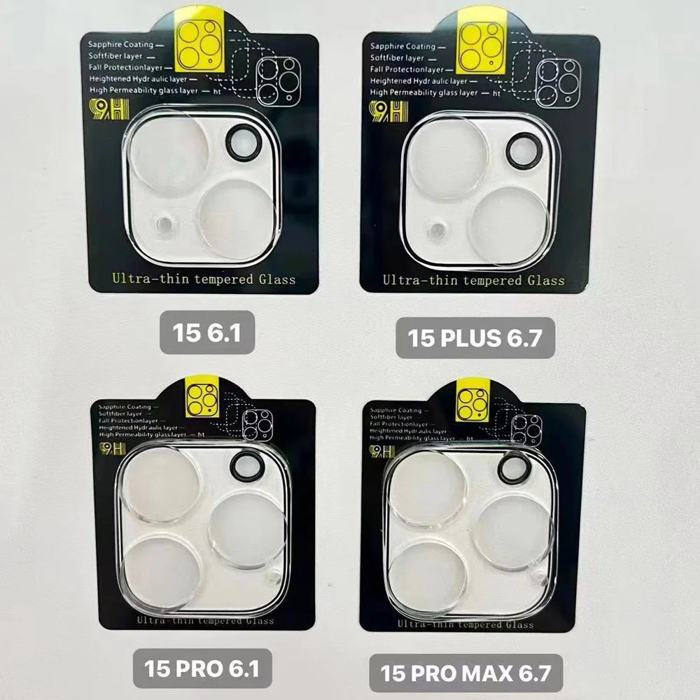 1~4Pcs HD Screen Protector For iPhone 17 16 15 14 Pro Max Tempered Glass For iPhone 11 12 13 Mini Camera Film iPhone 16 Plus