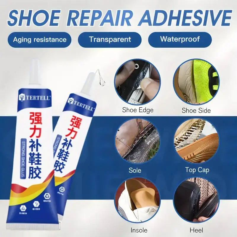 Professional Shoe Repair Glue (60ml) | Strong elastic adhesive for sports shoes, synthetic leather and accessories.