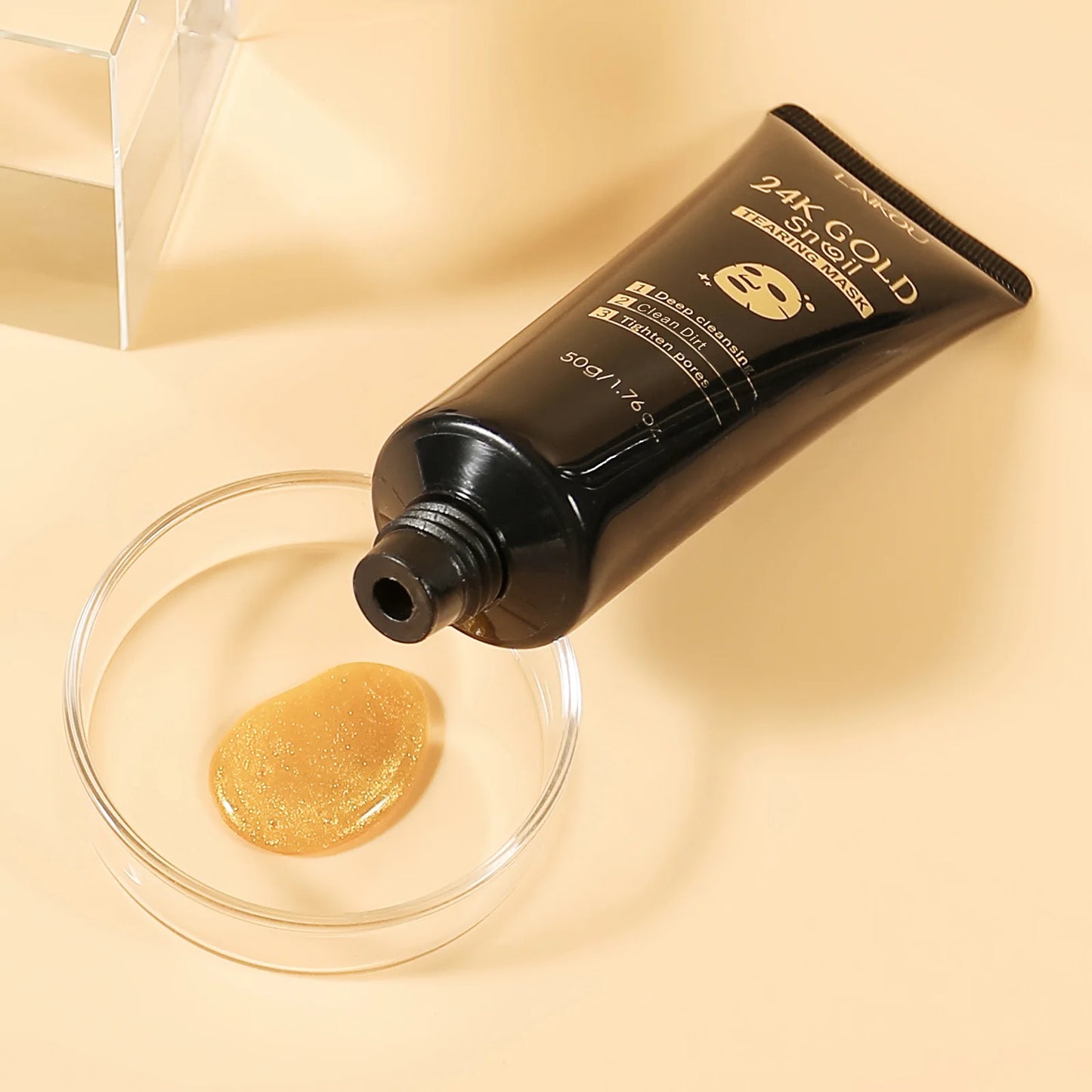 1/2/3pcs Amazing 24K Gold Snail Collagen Peel Off Tearing Face Mask Deep Cleansing Remove Blackhead Face Care Tear Off Mask