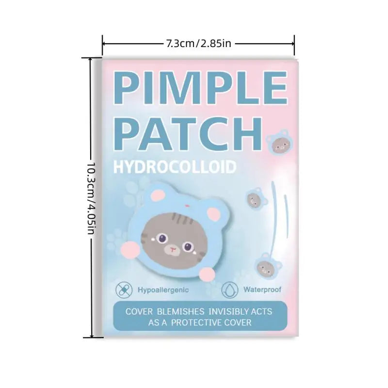 600pcs Cute Cat Shaped  Invisible Acne Cover Removal Pimple Patch 20 Type Acne Treatment Sticker