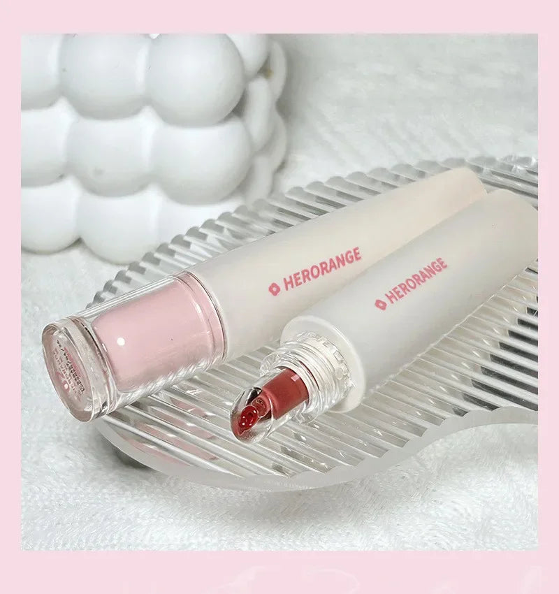 Jelly Lip Gloss Long Lasting Mirror Water Lip Glaze Colored Moisturizing Lipstick Crystal Shiny Lip Tint Korean Lips Care Makeup