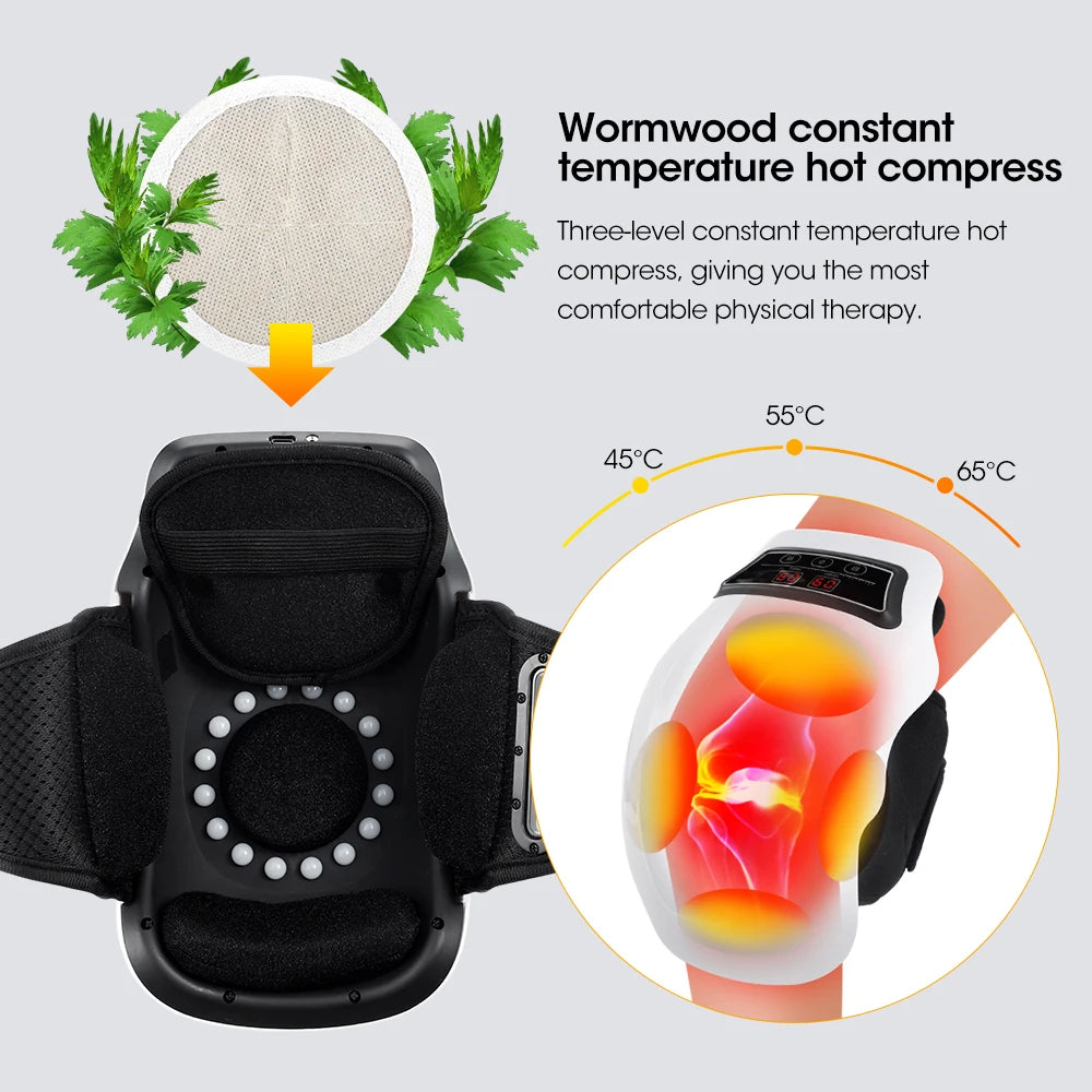 Hot Compress Electric for Knee and Massagers Relief for Swelling Stiff Joints and Muscles
