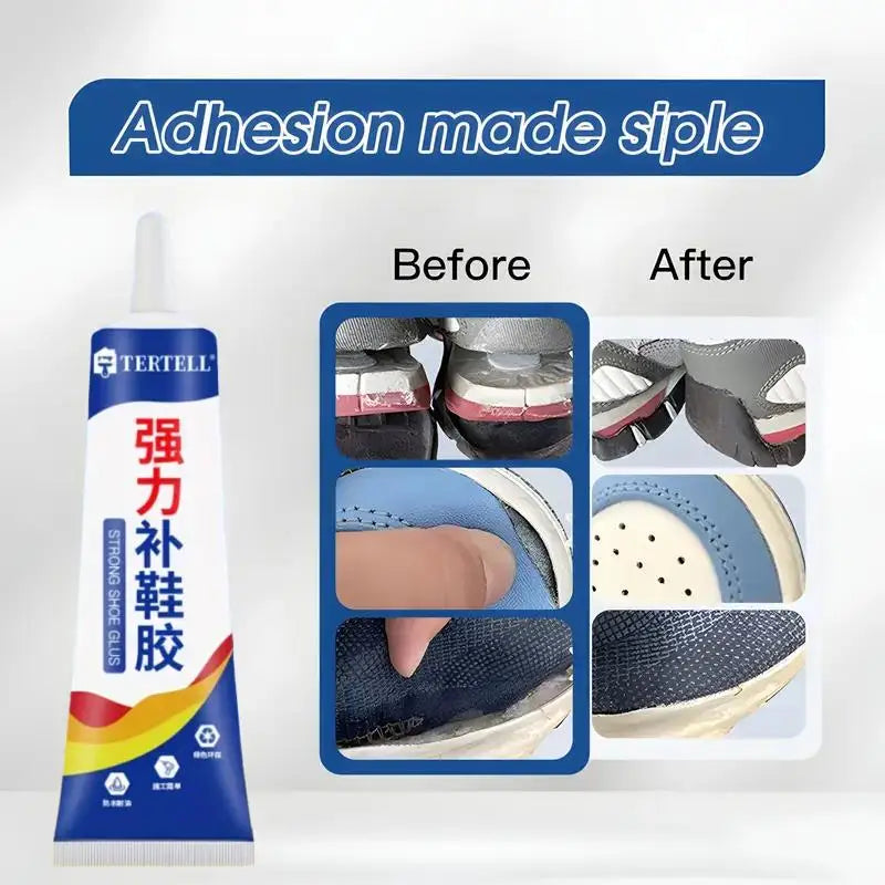 Professional Shoe Repair Glue (60ml) | Strong elastic adhesive for sports shoes, synthetic leather and accessories.