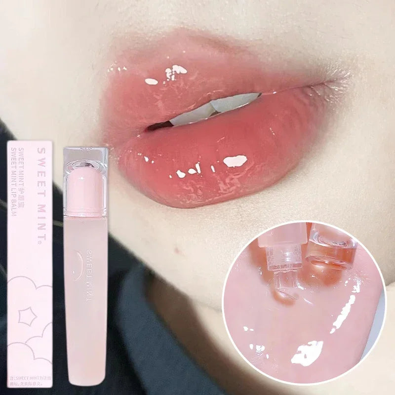 Jelly Lip Gloss Long Lasting Mirror Water Lip Glaze Colored Moisturizing Lipstick Crystal Shiny Lip Tint Korean Lips Care Makeup