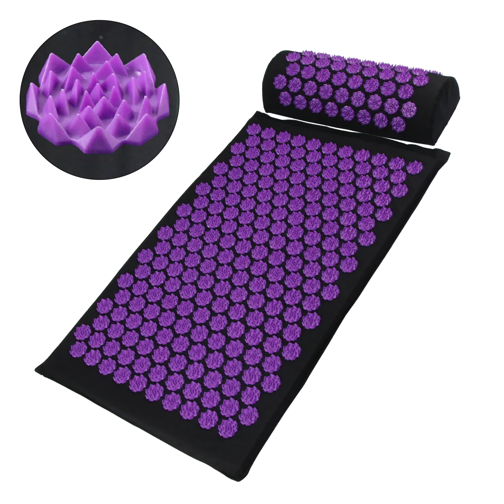 Acupressure Yoga Mat Kuznetsov's Applicator Cushion Sensi Massage Body Needles With Spikes Pillow Foot Massager Fitness Pilates
