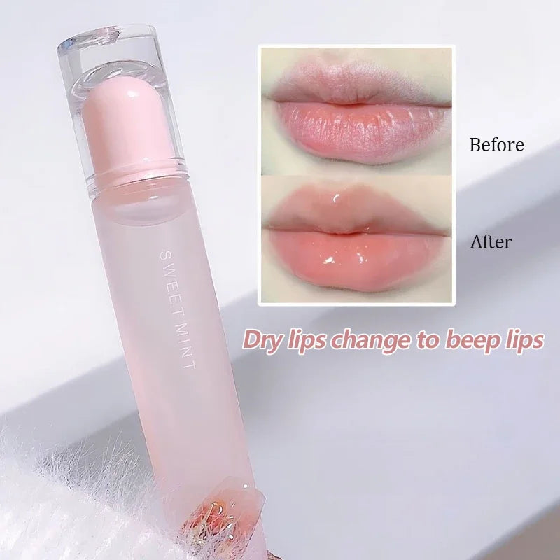 Jelly Lip Gloss Long Lasting Mirror Water Lip Glaze Colored Moisturizing Lipstick Crystal Shiny Lip Tint Korean Lips Care Makeup