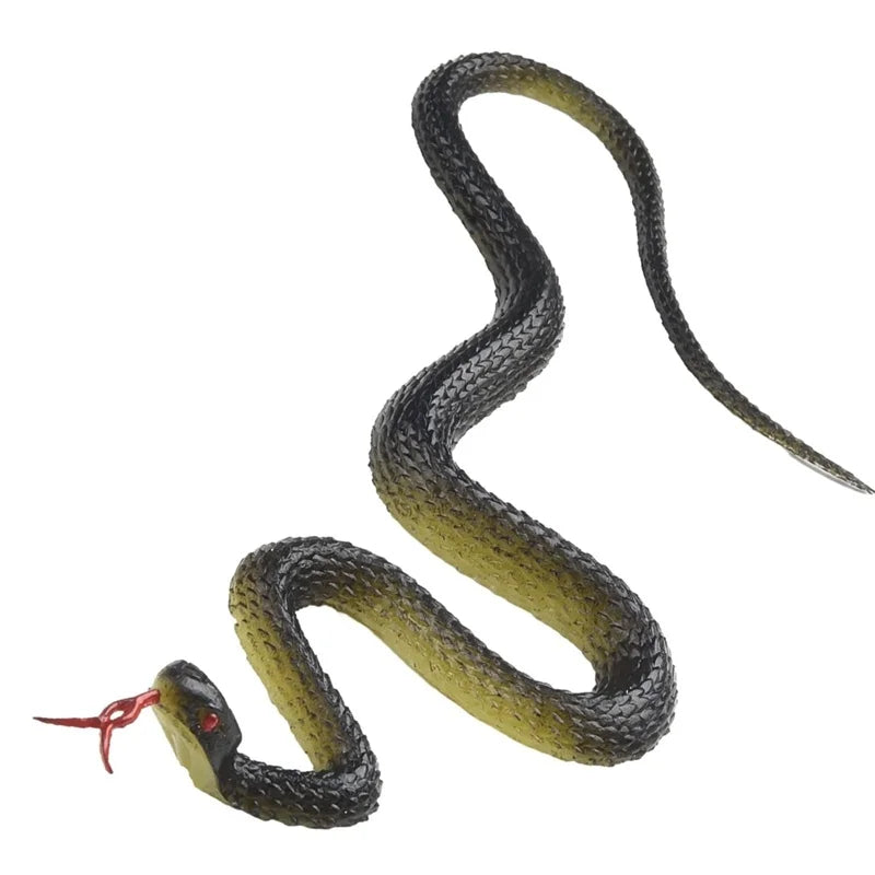 1/2pc Fake Snake Prank Toy Scary Simulation Rubber Anaconda Halloween Party Trick Toys Cosplay Costume Props Accessories 22cm