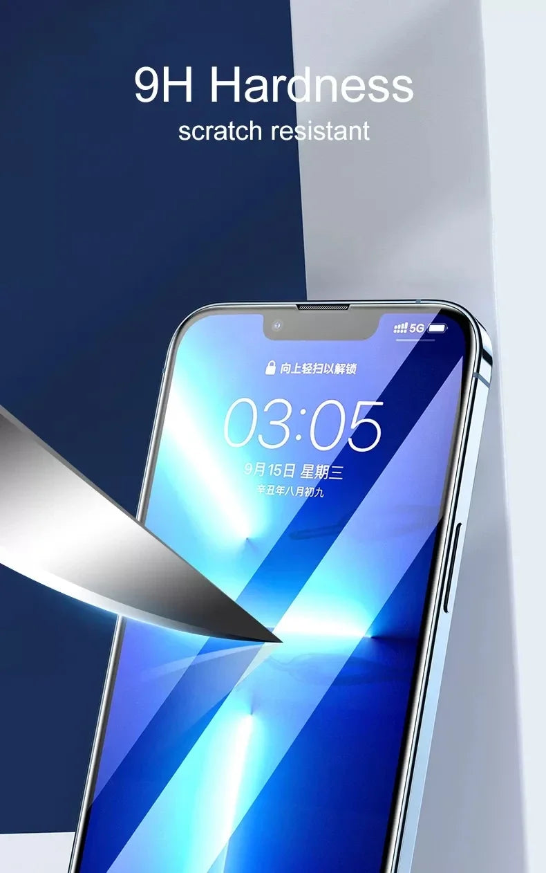 9D Tempered Glass 1-5PCS for iPhone 17/16/15/14/13/12/11 Pro Max, X/XS/XR/14/15/16/17 Plus - HD Screen Protector!