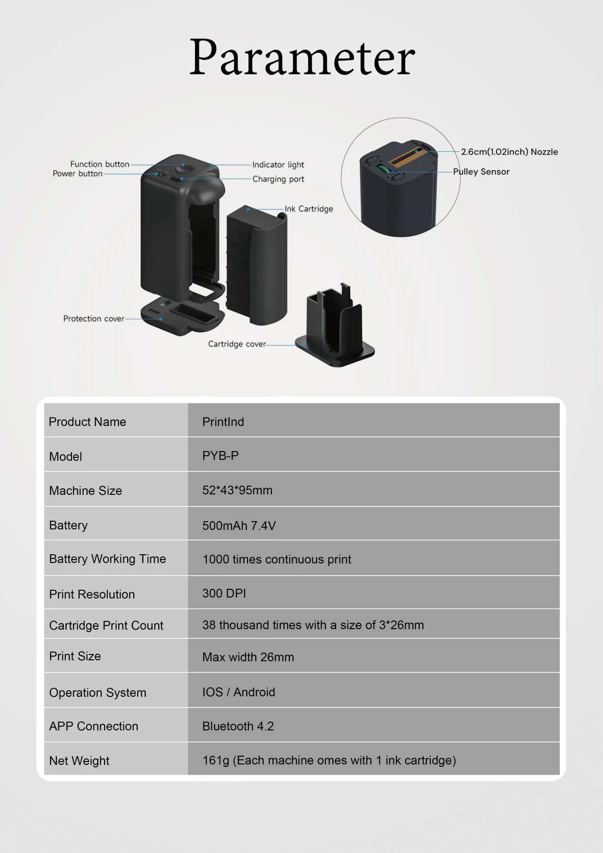 Orexy™ 2025 Handheld Mini Inkjet Portable Printer