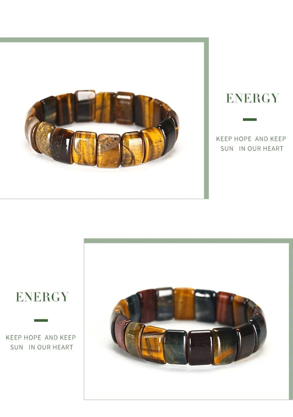 Orexy™ Natural Tiger Eye Energy Bracelet  For Balance, Strength & Vitality