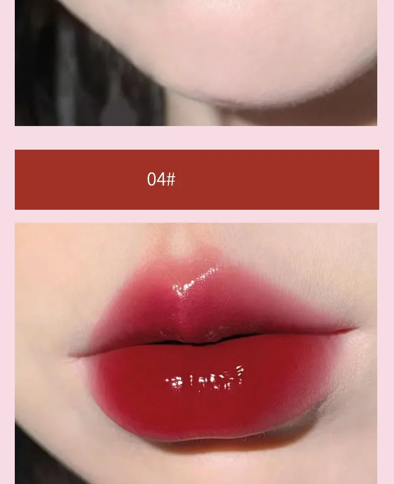 Jelly Lip Gloss Long Lasting Mirror Water Lip Glaze Colored Moisturizing Lipstick Crystal Shiny Lip Tint Korean Lips Care Makeup