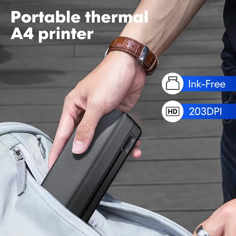 Orexy™ Wireless Inkless portable Thermal Printer. Compatible with Iphone & Laptop