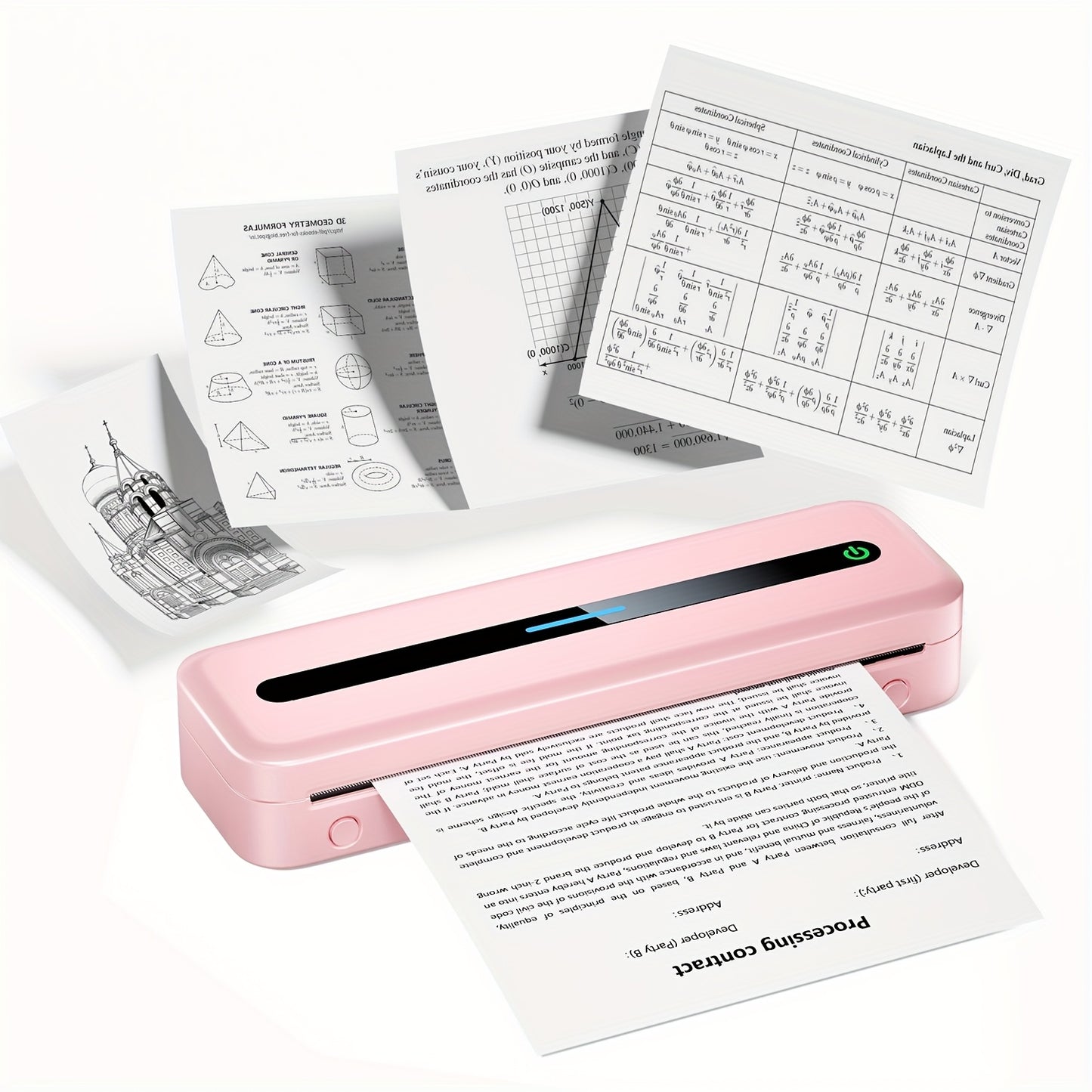 Orexy™ Portable Wireless  Thermal  Printer with  Upgraded  Thermal Paper- For Business Travel
