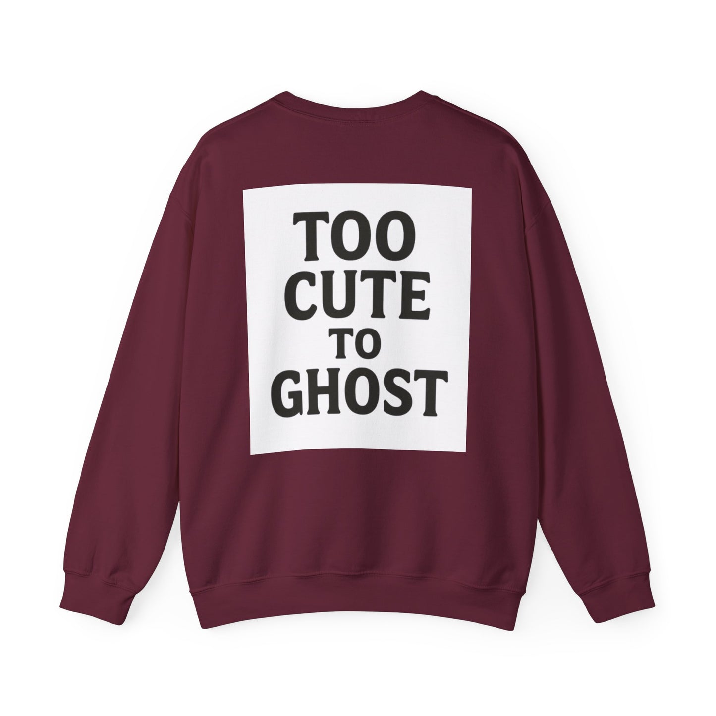 Too Cute to Ghost Sweatshirt | Cozy Unisex Crewneck | Funny Halloween Gift | Casual Fall Fashion | Perfect for Spooky Season