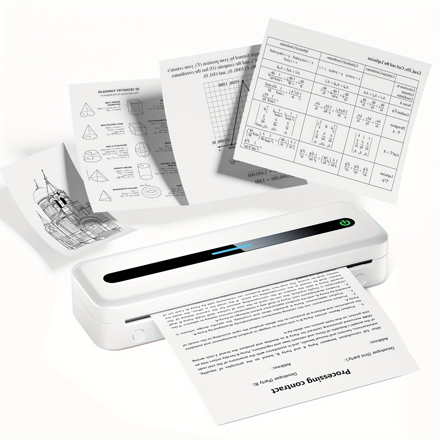 Orexy™ Portable Wireless  Thermal  Printer with  Upgraded  Thermal Paper- For Business Travel