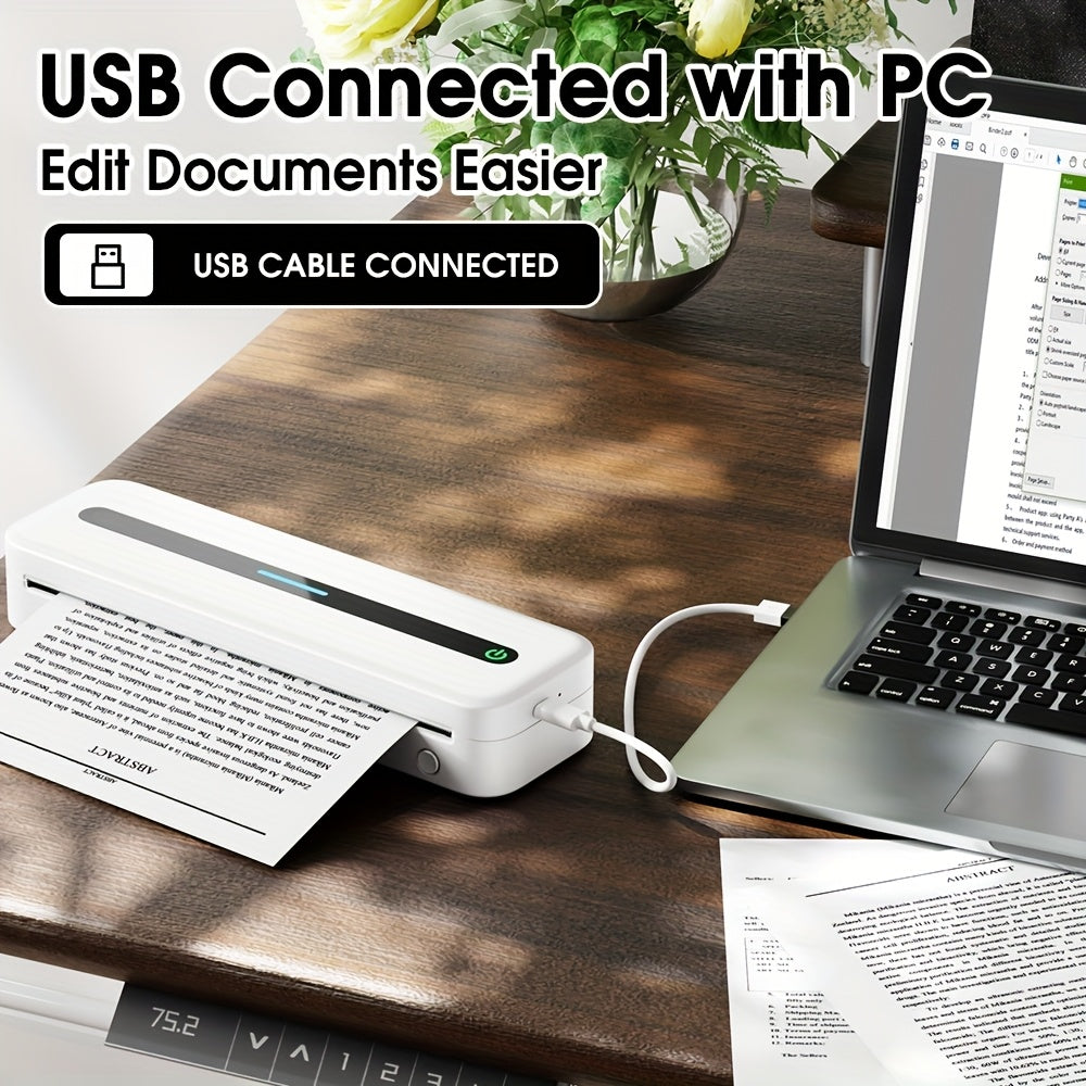 Orexy™ Portable Wireless  Thermal  Printer with  Upgraded  Thermal Paper- For Business Travel