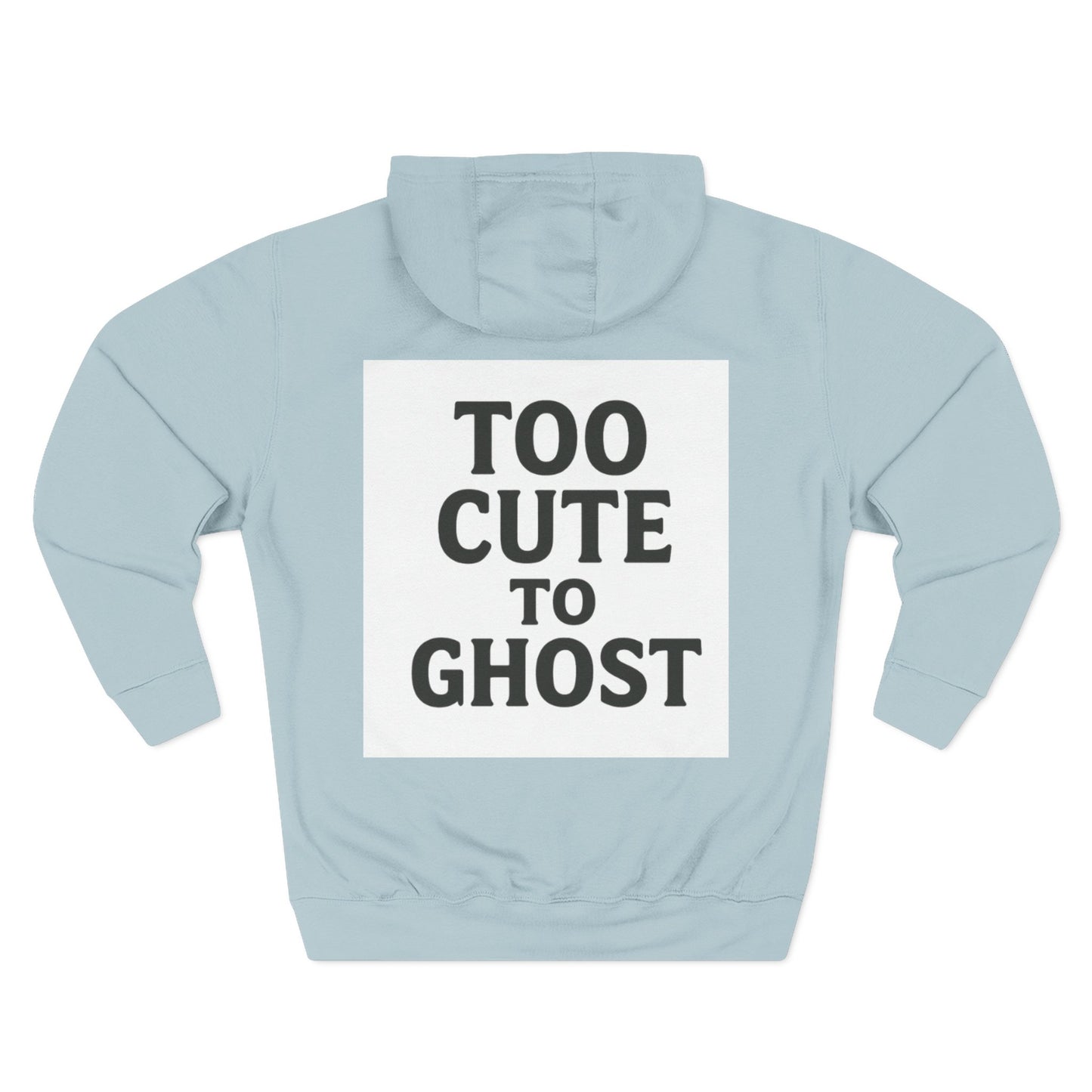 Too Cute to Ghost Fleece Hoodie, Cozy Sweatshirt, Gifts for Her, Halloween Apparel, Casual Outfit, Fun Layering