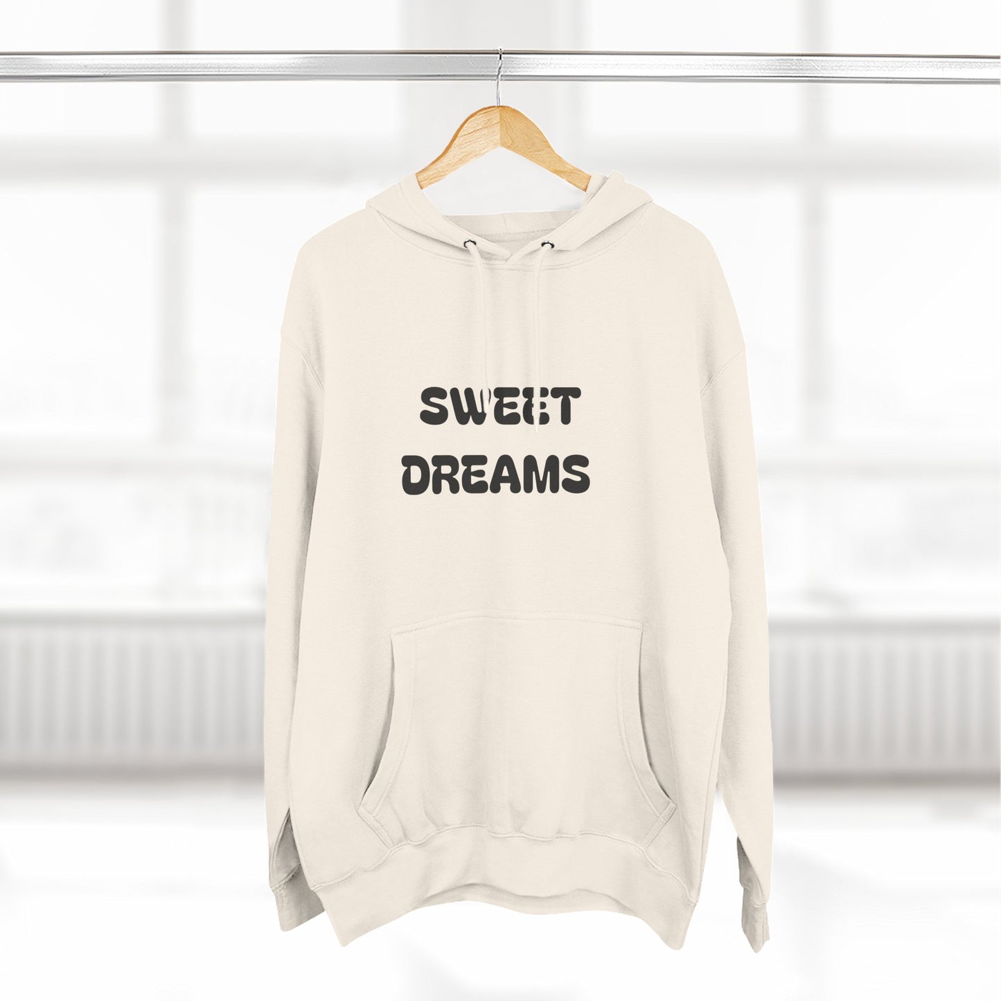 Three-Panel Fleece Hoodie - Sweet Dreams & Too Cute to Ghost, Cozy Hoodie for Fall, Cute Casual Wear, Gift for Halloween, Funny Hoodie