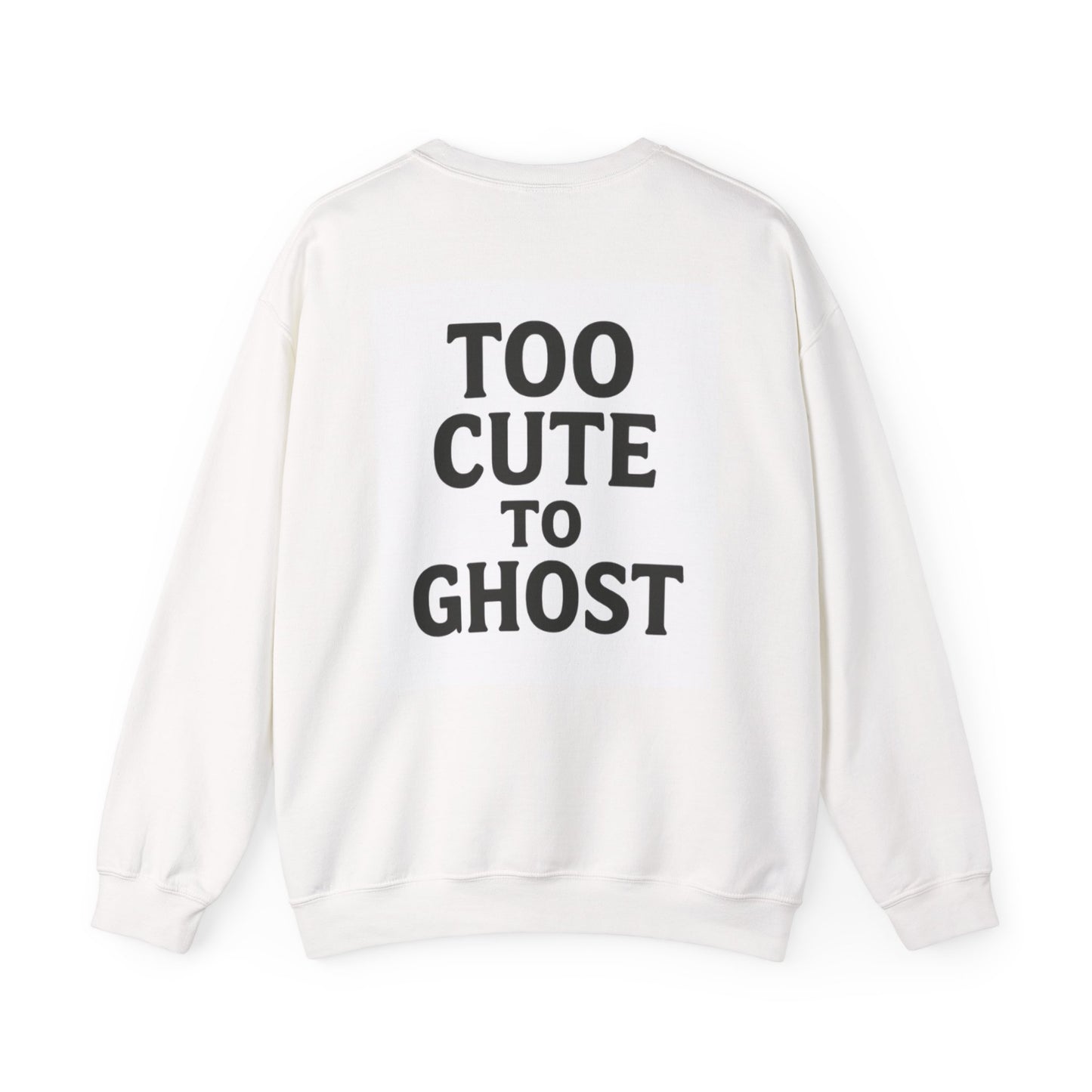 Too Cute to Ghost Sweatshirt | Cozy Unisex Crewneck | Funny Halloween Gift | Casual Fall Fashion | Perfect for Spooky Season