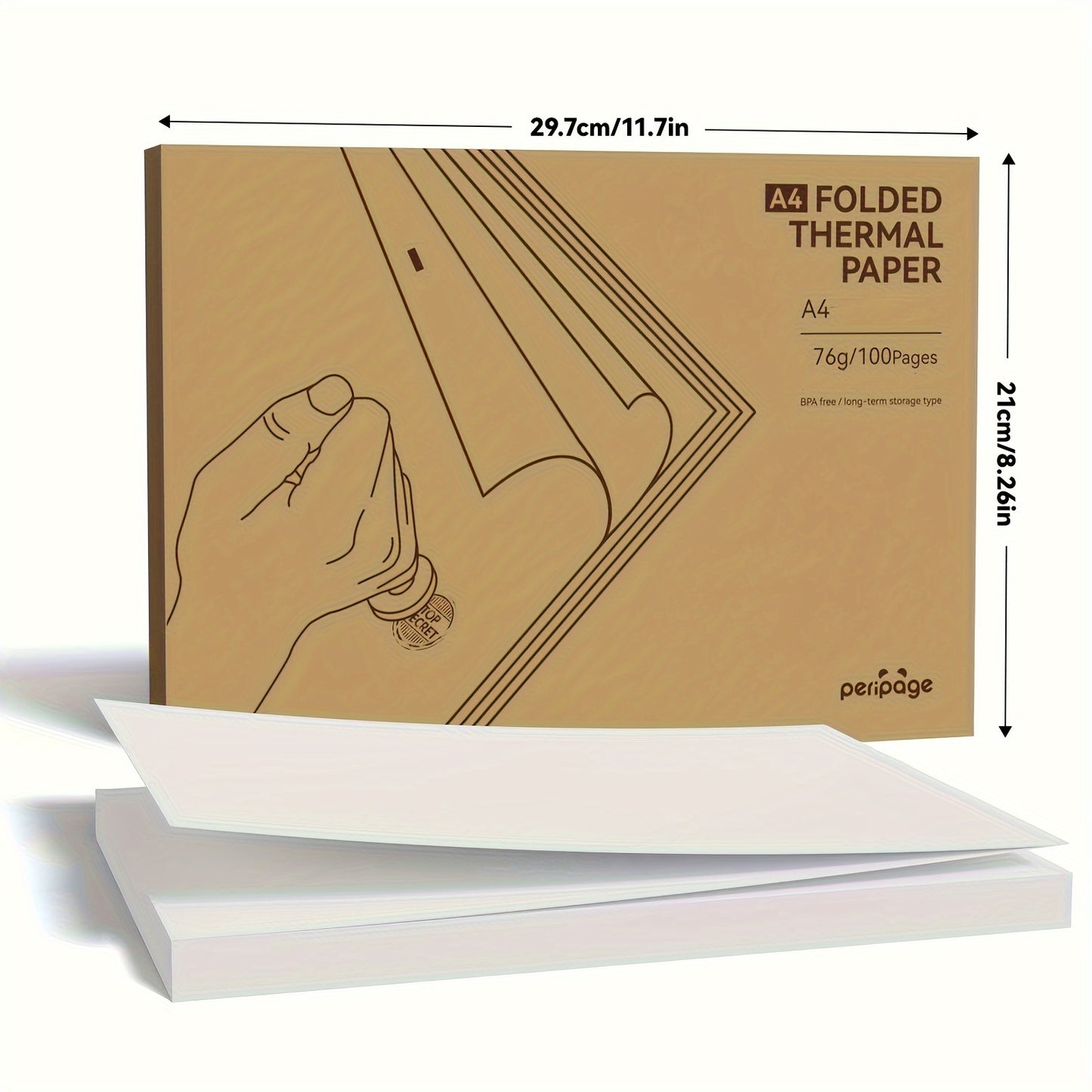 Orexy™ 200 Sheets A4  High-Quality Thermal Printing Paper - Perfect For Multi-Purpose Image Printing