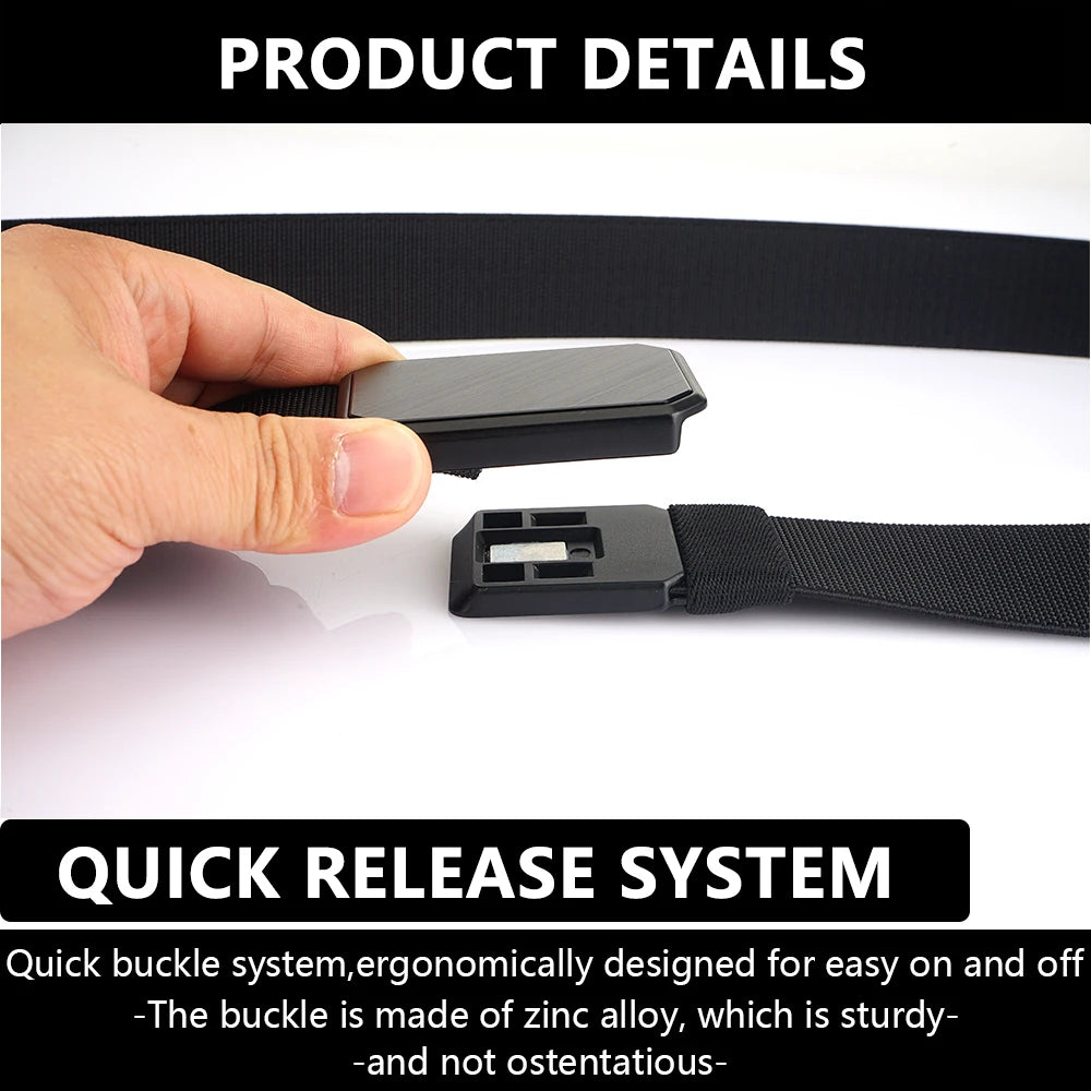 TUSHI™ Magnetic Quick-Release Tactical Belt – Built for Power, Designed for Performance