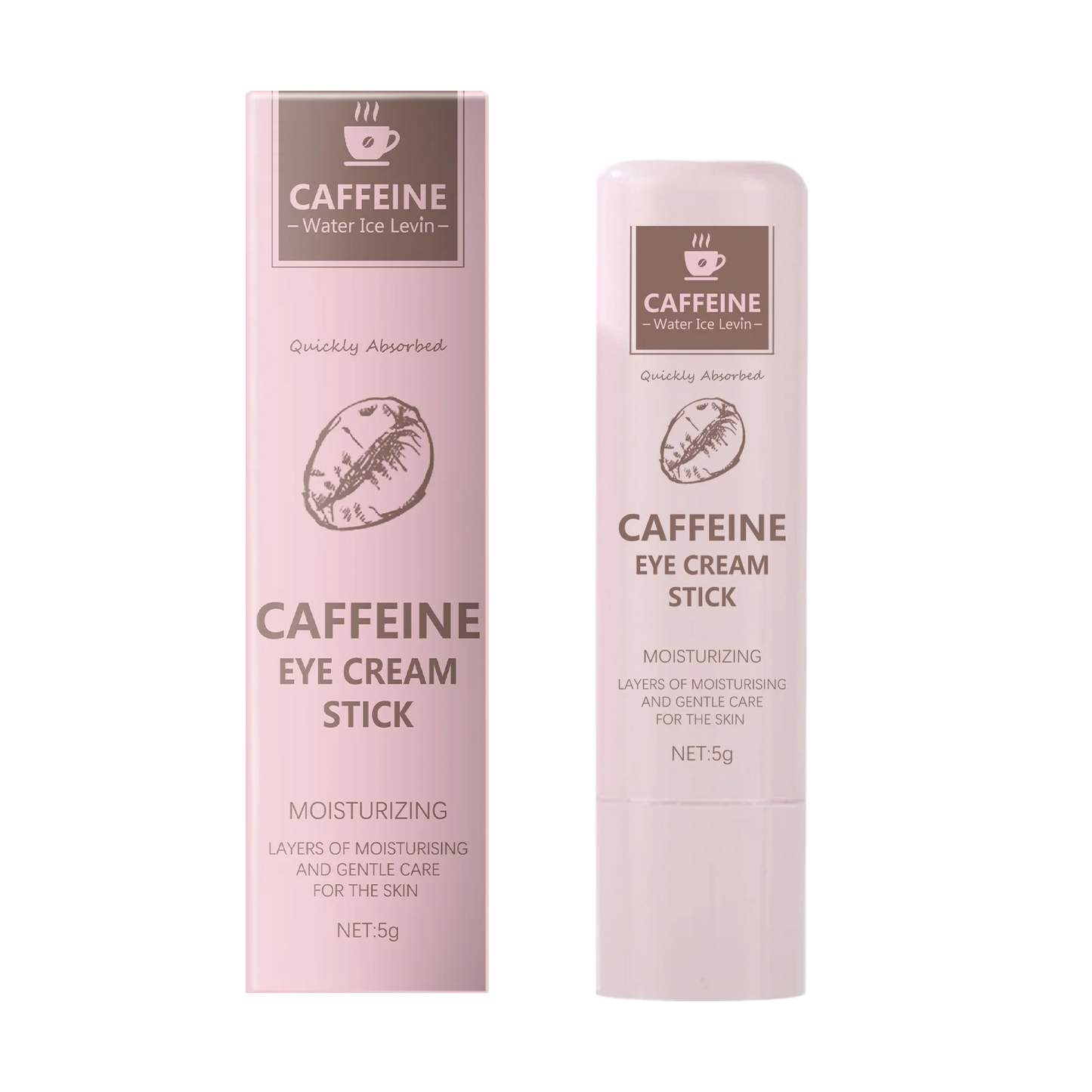 Caffeine eye cream stick nourishes the skin, improves fine lines, relieves eye bags and dark circles, and brightens the eye skin