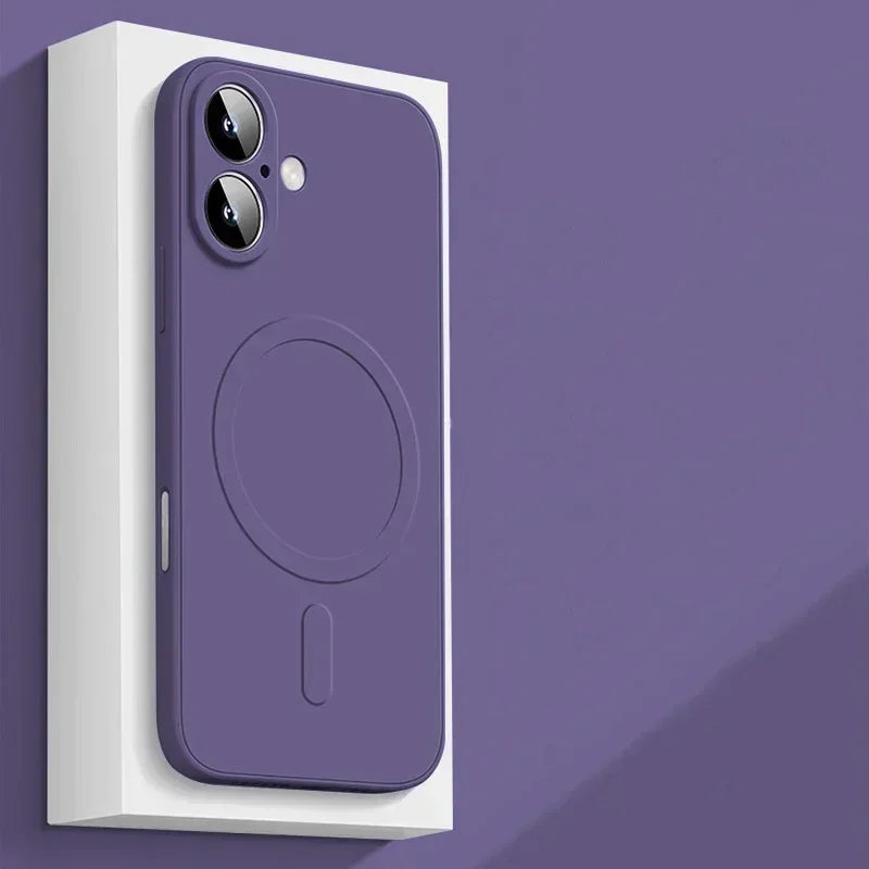 Luxury Original Liquid Silicone Case For iPhone 17 16 15 14 13 12 11 Pro Max 13 Mini Shockproof Bumper Cover Accessories