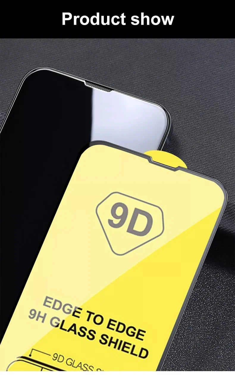 9D Tempered Glass 1-5PCS for iPhone 17/16/15/14/13/12/11 Pro Max, X/XS/XR/14/15/16/17 Plus - HD Screen Protector!