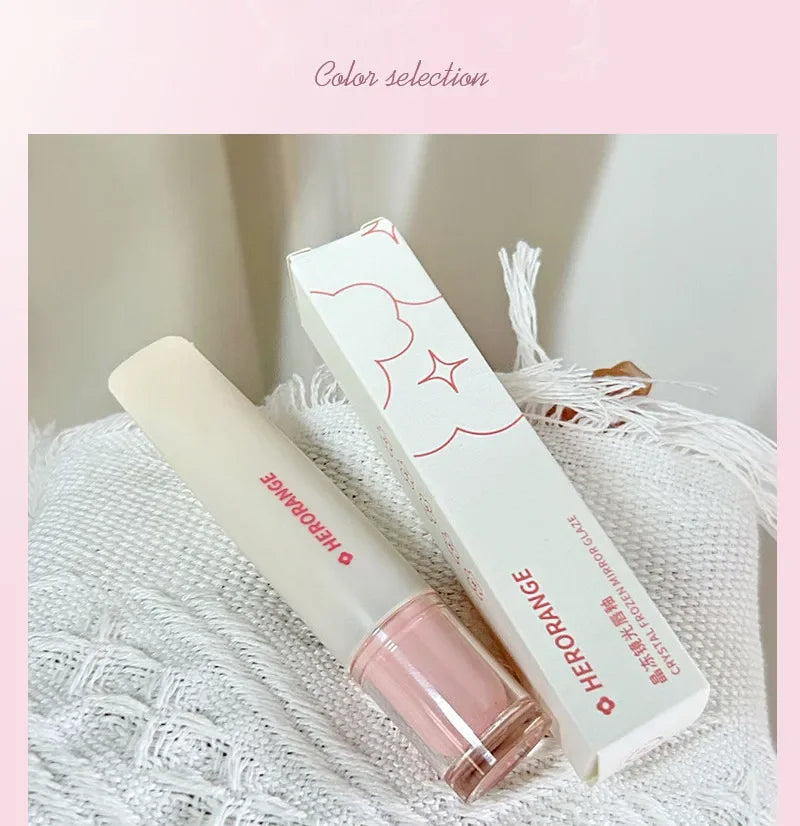 Jelly Lip Gloss Long Lasting Mirror Water Lip Glaze Colored Moisturizing Lipstick Crystal Shiny Lip Tint Korean Lips Care Makeup