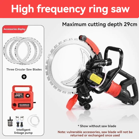 Concrete And Bricks High Frequency Brushless Ring Saw -- Wall Cutting Machine