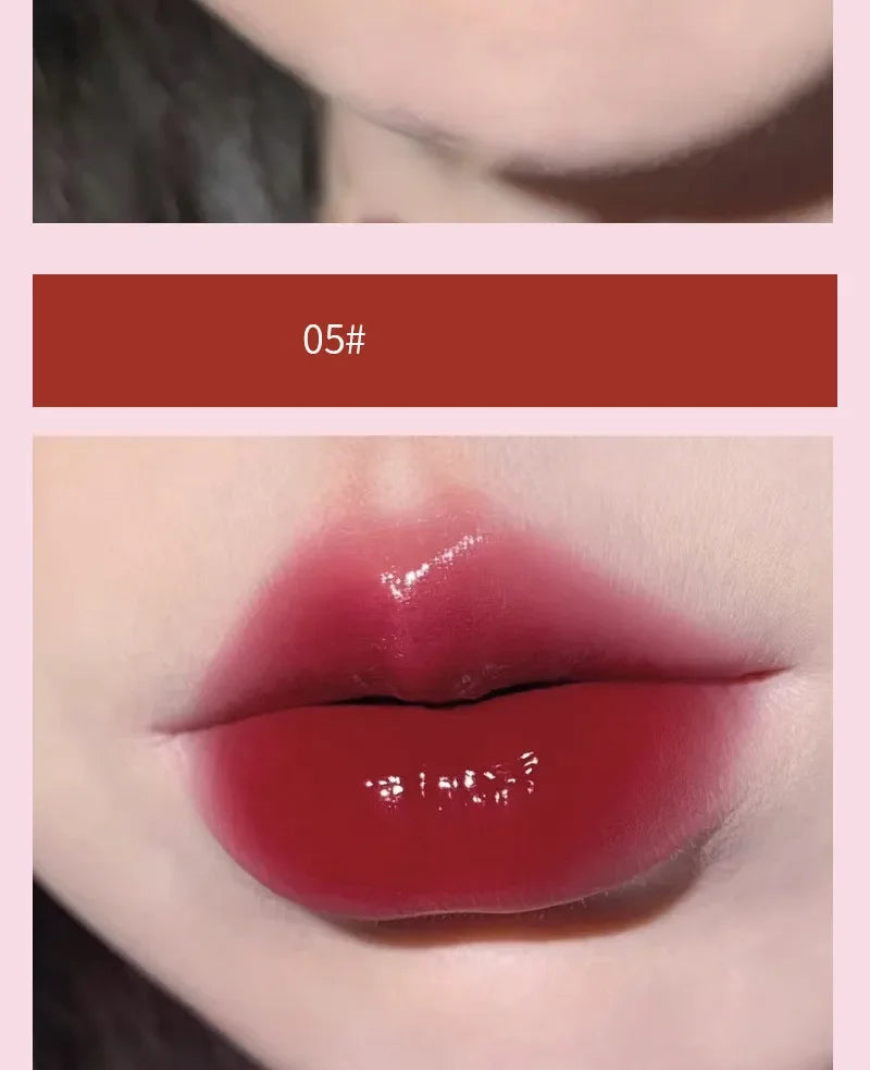 Jelly Lip Gloss Long Lasting Mirror Water Lip Glaze Colored Moisturizing Lipstick Crystal Shiny Lip Tint Korean Lips Care Makeup