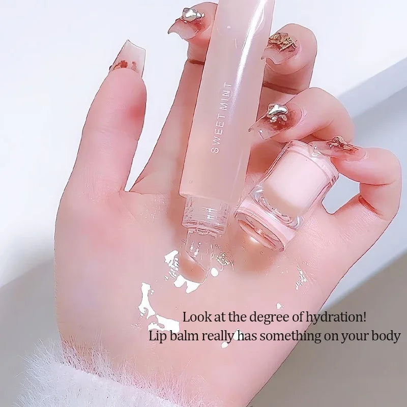 Jelly Lip Gloss Long Lasting Mirror Water Lip Glaze Colored Moisturizing Lipstick Crystal Shiny Lip Tint Korean Lips Care Makeup