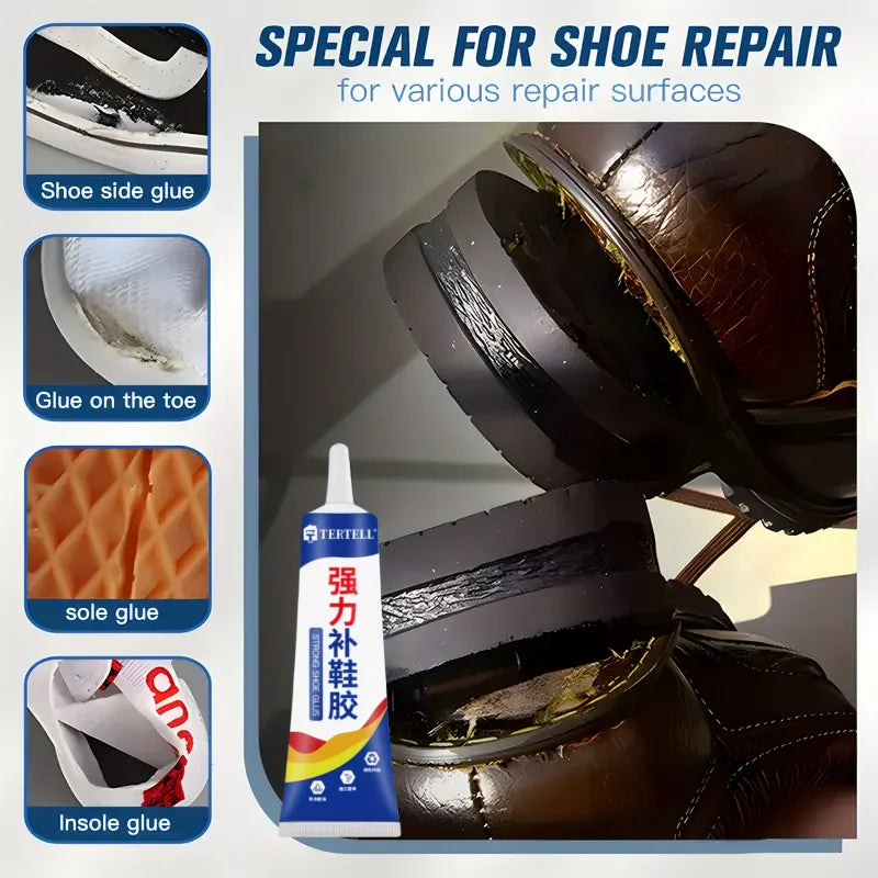 Professional Shoe Repair Glue (60ml) | Strong elastic adhesive for sports shoes, synthetic leather and accessories.