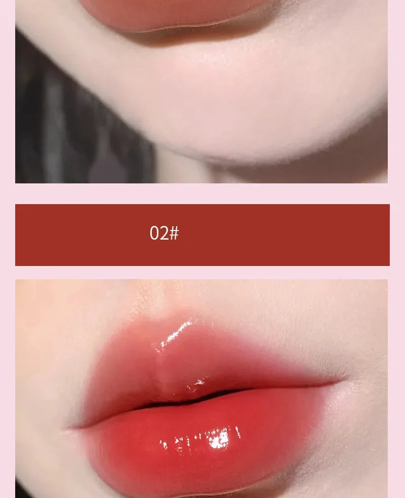Jelly Lip Gloss Long Lasting Mirror Water Lip Glaze Colored Moisturizing Lipstick Crystal Shiny Lip Tint Korean Lips Care Makeup