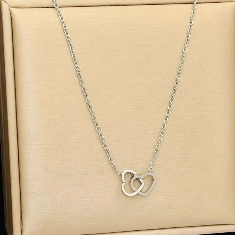 Orexy™ Luxury Double Heart Pendant Necklace for Women