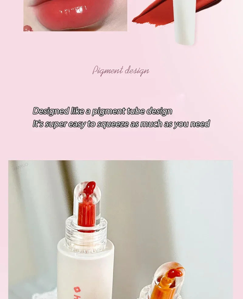 Jelly Lip Gloss Long Lasting Mirror Water Lip Glaze Colored Moisturizing Lipstick Crystal Shiny Lip Tint Korean Lips Care Makeup