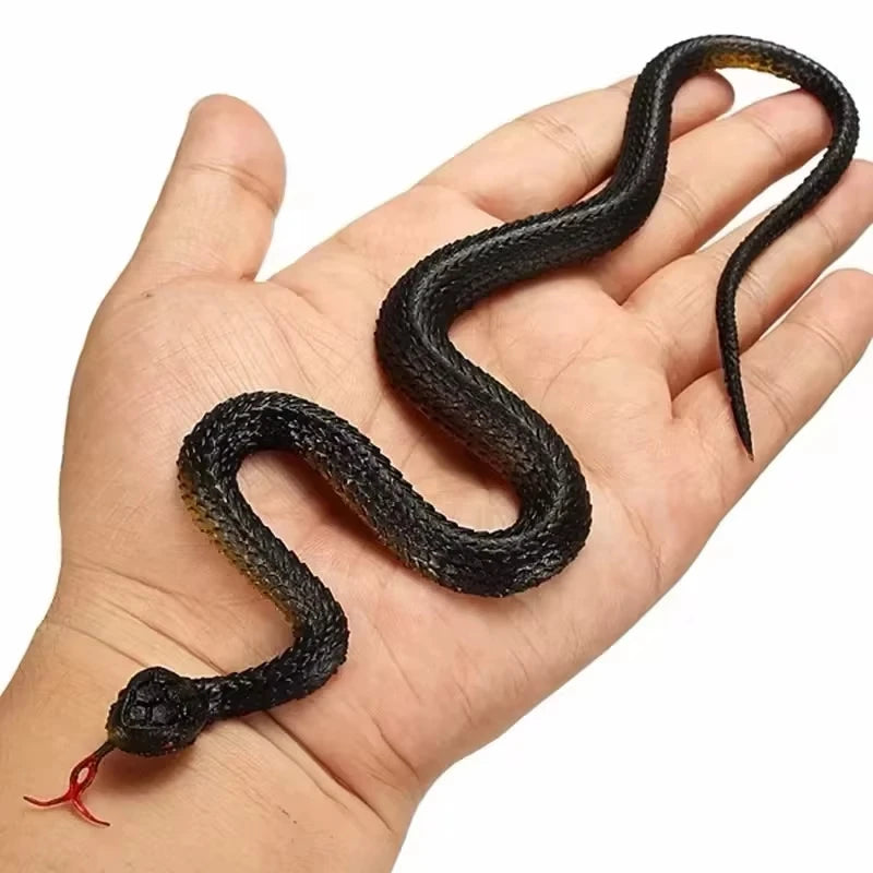 1/2pc Fake Snake Prank Toy Scary Simulation Rubber Anaconda Halloween Party Trick Toys Cosplay Costume Props Accessories 22cm